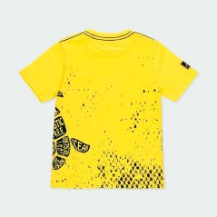 camiseta boboli niño amarilla de tortuga por detras