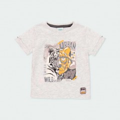 camiseta boboli de manga corta estampado tigre