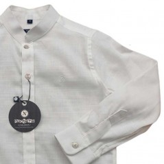 Camisa niño blanca de lino de Nachete