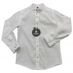Camisa niño blanca de lino de Nachete