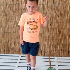 Camiseta niño naranja neón de Sturdy