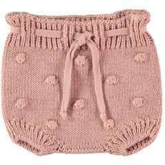 Conjunto bebé tricot color rosa palo nuditos de liandme