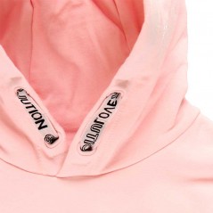 detalle capucha sudadera rosa de niña boboli