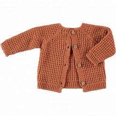 Conjunto bebé tricot color tierra de liandme