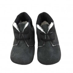 Zapato bota bebé gris oscuro de Cuquito