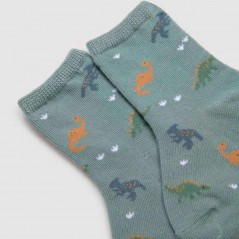 Pack 2 calcetines bebé Ysabel Mora dinosaurios verde y azul