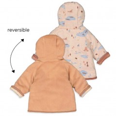 Conjunto bebé marrón con chaqueta reversible de Feetje