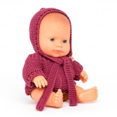 Muñeco de bebé caucásico vestido Miniland