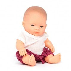 Muñeca de bebé asiática con conjunto Dune