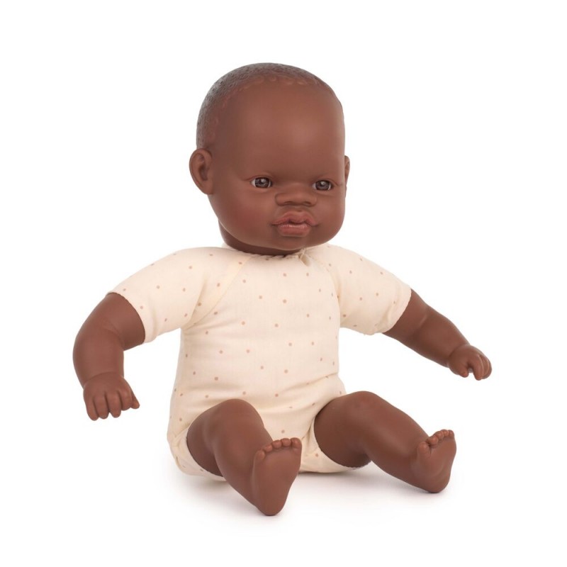 Muñeco de bebé africano blando Miniland