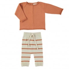 Conjunto bebé tricot arcilla de Liandme