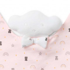 Doudou bebé rosa osos y arcoiris de Tous Baby