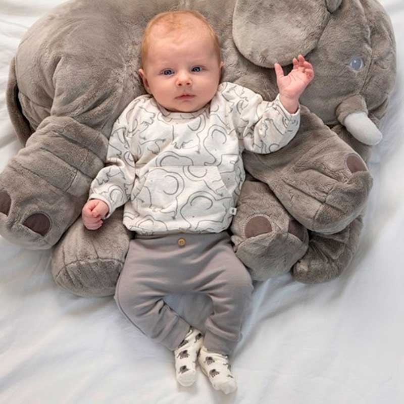 Conjunto bebé elefantes gris de Feetje