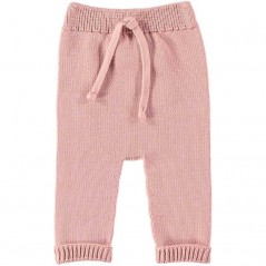 Conjunto bebé tricot rosa palo de Liandme