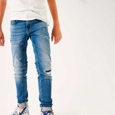 Pantalón niño denim azul desgastado de Garcia Jeans