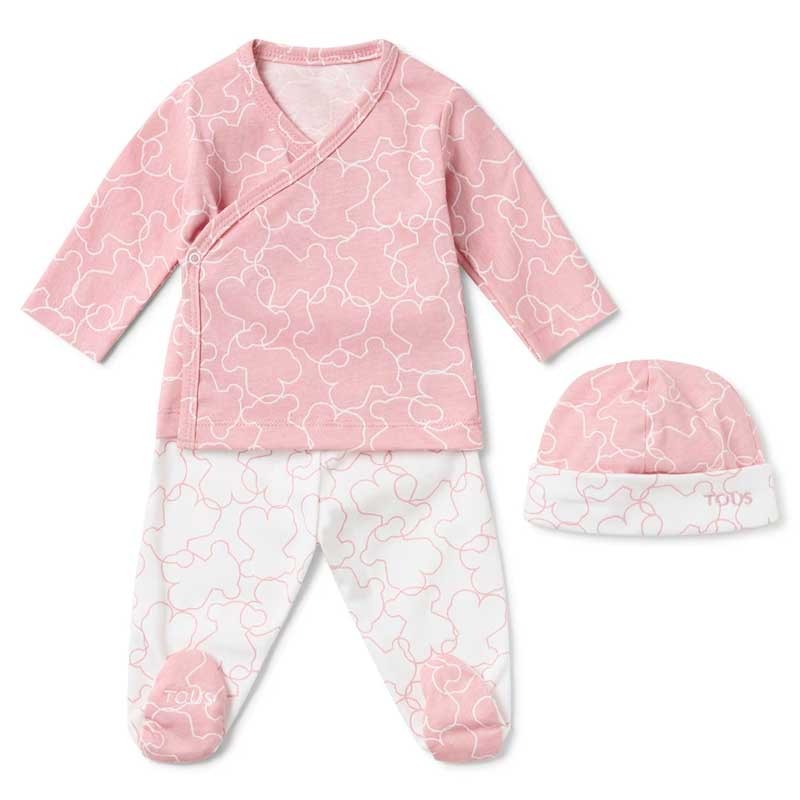 Conjunto bebé nacimiento rosa osos de Tous Baby