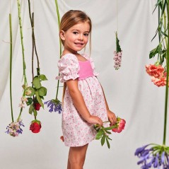 Vestido niña fresa flores Fina Ejerique