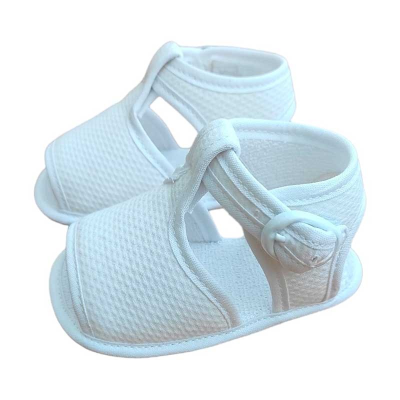 Zapatos bebé sandalia blanco de Cuquito