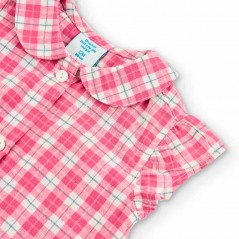 Camisa niña cuadros rosa de Bóboli