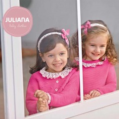 Conjunto niña 3 piezas con chaqueta fresa de Juliana