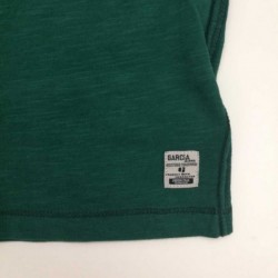 Camiseta niño verde  de manga larga estampada de Garcia Jeans