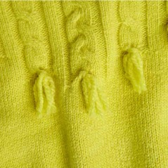 Jersey niña lima tricot con falda estampada de Bóboli