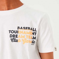 Camiseta niño blanco roto baseball de Garcia Jeans