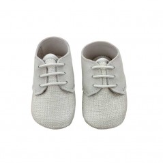 Zapatos bebé niño Cuquito beige con cordones