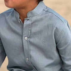 Camisa niño Nachete gris azulado