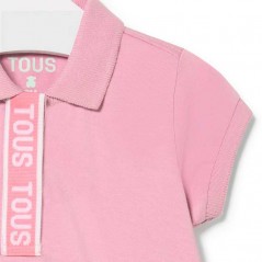 Vestido niña rosa cuello polo de Tous