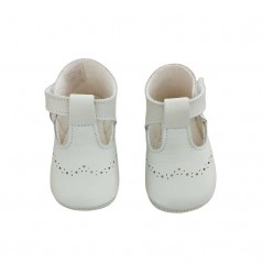Zapatos bebé Cuquito de piel beige
