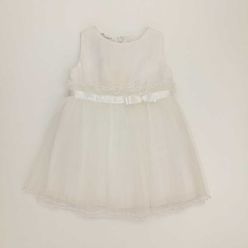 Vestido Bebé de Tul Blanco de Baby A