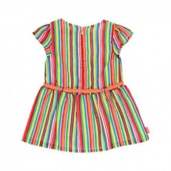 vestido bebe de verano a rayas multicolor
