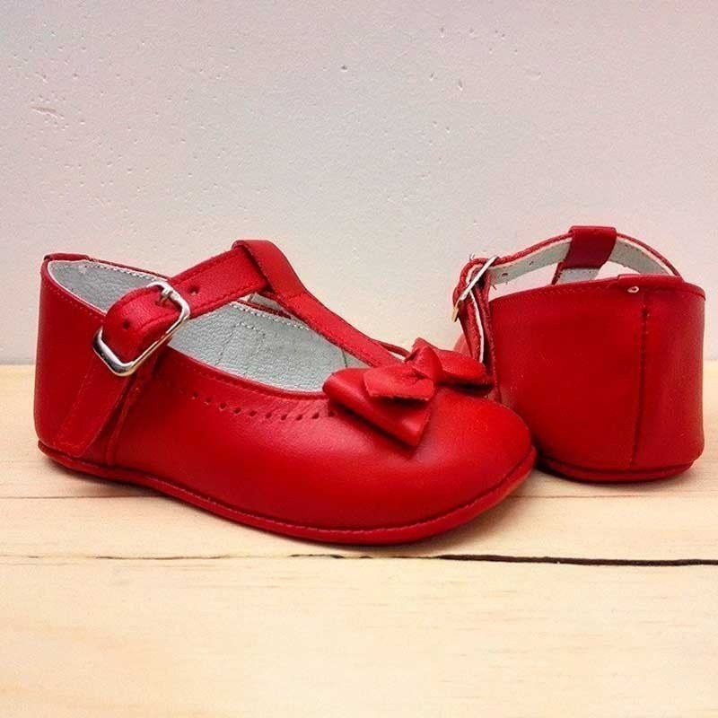 zapatos bebé niña sin suela rojos