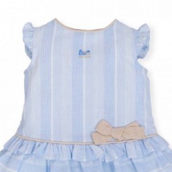 vestido bebe azul de tutto piccolo de verano