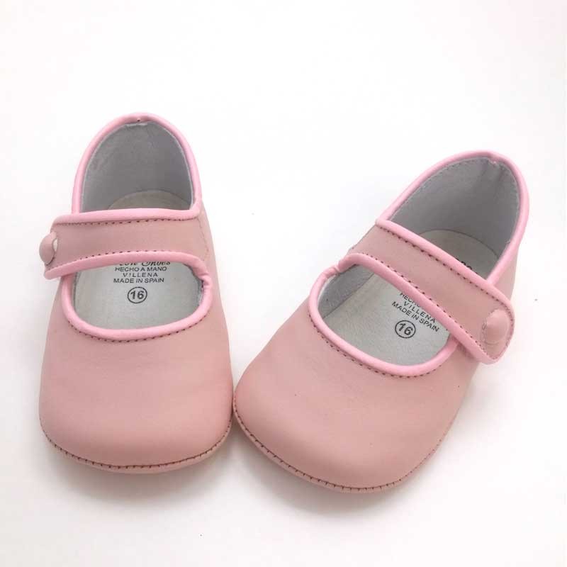 Zapatos bebé niña Merceditas rosa de León Shoes