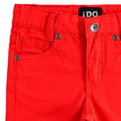 Pantalón Bermuda Niño Rojo de iDO