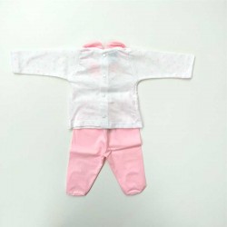 Conjunto ropa nacimiento bebé Babidu estrellas rosa