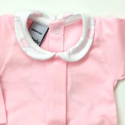 Conjunto ropa nacimiento bebé Babidu rosa ballenas