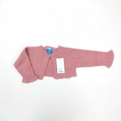 chaqueta de punto bebe rosa de solita