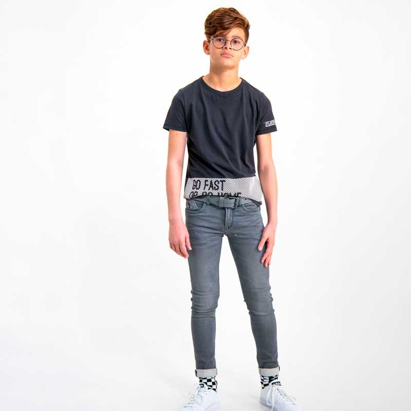 Pantalón niño denim gris oscuro slim fit de Garcia Jeans