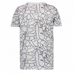 Camiseta niño gris claro estampado hojas marino de Garcia Jeans